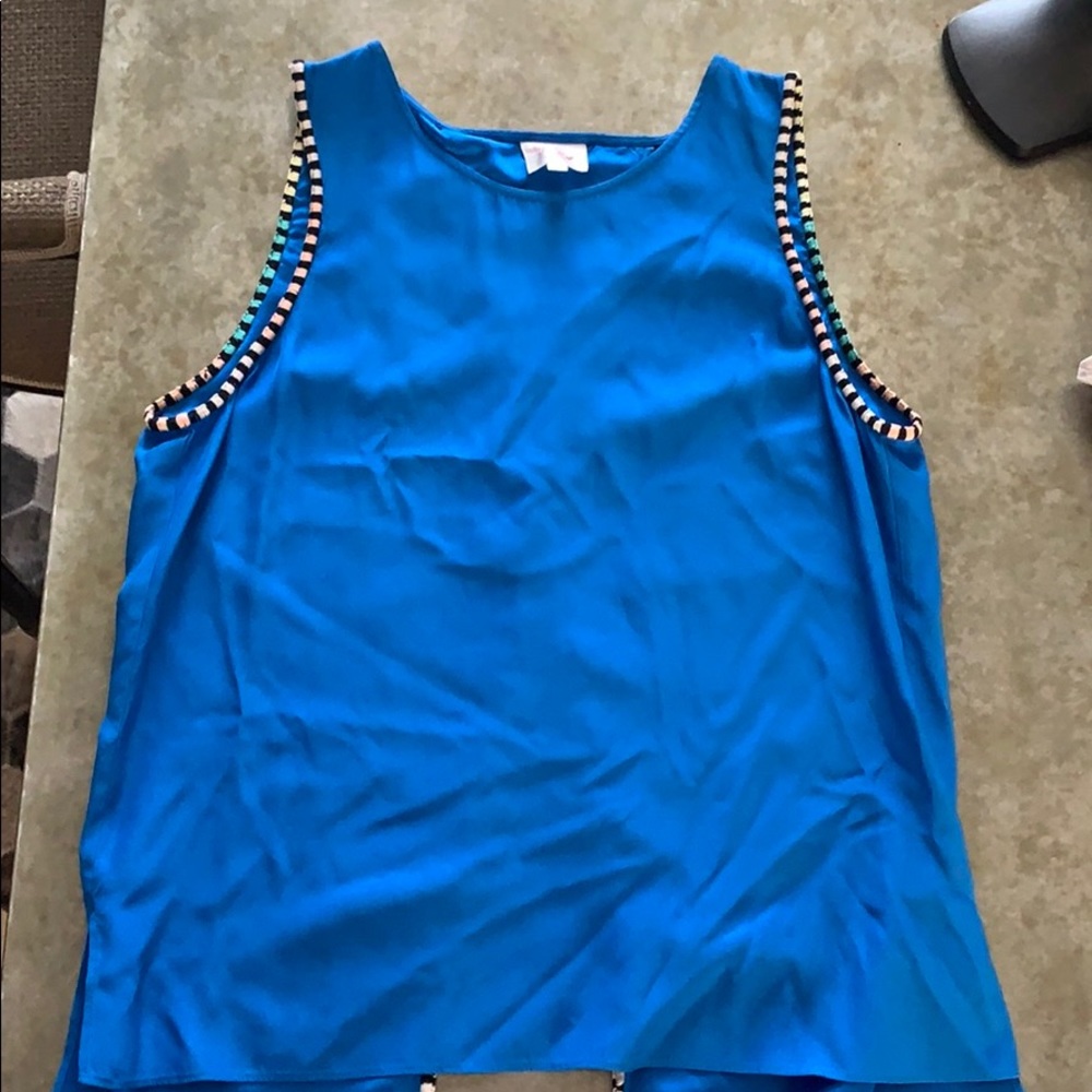 Silk open back Parker top